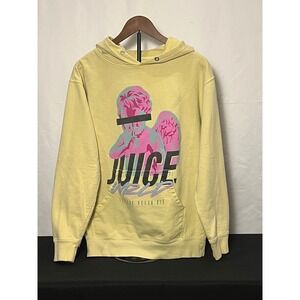Juice Wrld Legends Never Die Angel Graphic Hoodie Yellow Mens Medium